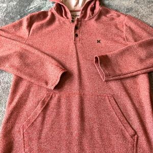Long sleeve hurley hooded shirt